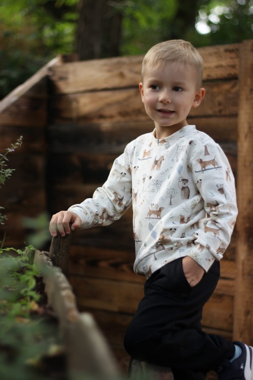 Joggery chłopięce, wygodne spodnie dla dziecka Bombel Be handmade