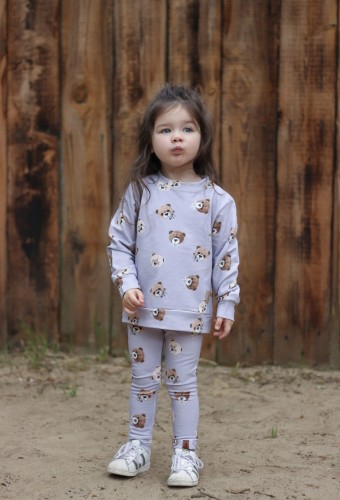 Legginsy dziecięce w Misie Bombel Be handmade