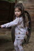 Bluza dziecięca bez kaptura Miś Bombel Be handmade