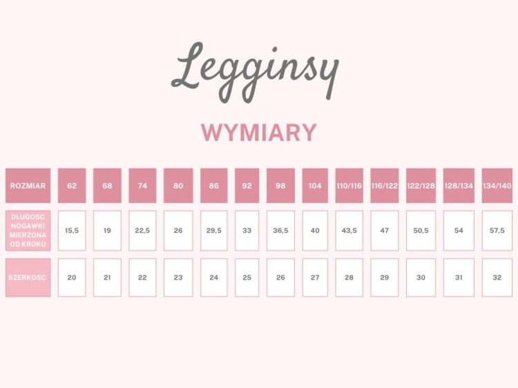 legginsy rozmiarówka Bombel Be