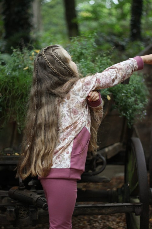 Bluza z kapturem we kwiaty Bombel Be