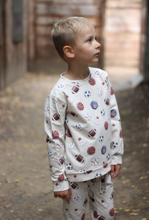 Bluza w piłki Bombel Be handmade
