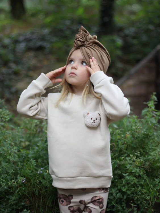 Turban dla dziewczynki cappuciono Bombel Be