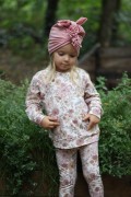 Turban różowy z jarsay'u dla dziewczynki Bombel Be