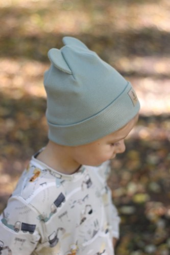 Czapka dla dziecka z prążka Bombel Be