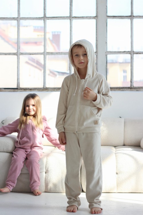 Bluza welurowa dla chłopca Bombel Be