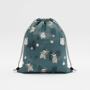 Worko-plecak z motywem detektywa – widok przodu