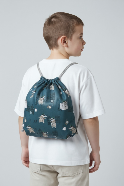 Zbliżenie na wzór i detale nadruku