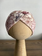 Opaska przeplotka Retro Flowers – widok całości i wzoru.