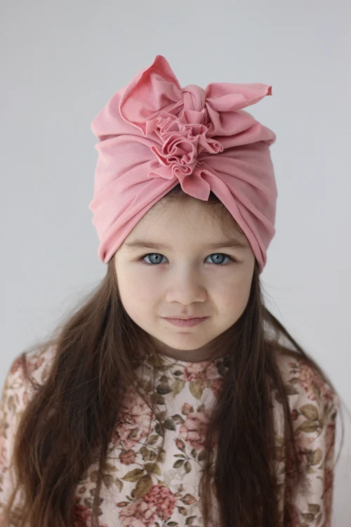 Jerseyowy turban dziecięcy