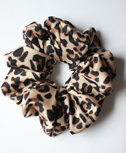 Frotka Panterka – materiałowa gumka scrunchie do włosów