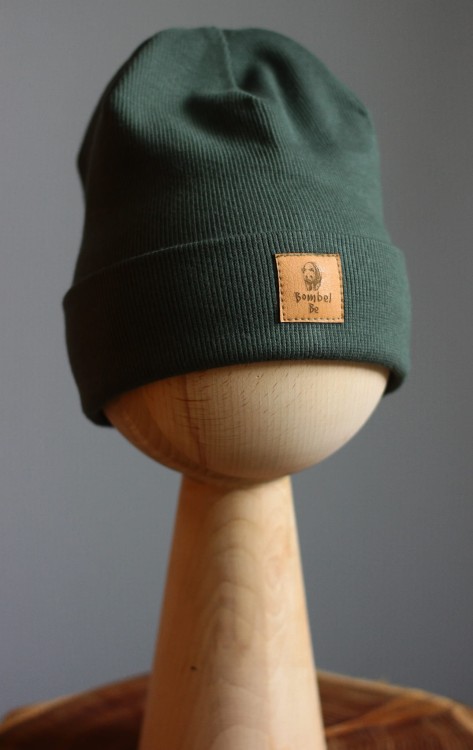 Czapka dziecięca prążkowana handmade Bombel Be