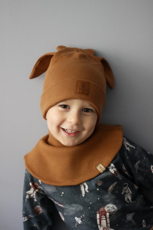 CZAPKA DZIECIĘCA PRĄŻKOWANA KRÓWKA MILKA BOMBEL BE