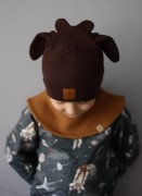 CZAPKA DZIECIĘCA KRÓWKA CZEKOLADA
