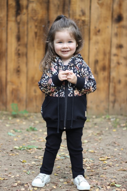 BLUZA NA ZAMEK Z KAPTUREM MEADOW HANDMADE BOMBEL BE