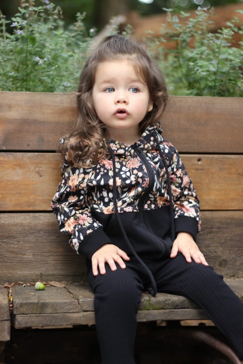 BLUZA NA ZAMEK Z KAPTUREM MEADOW HANDMADE BOMBEL BE