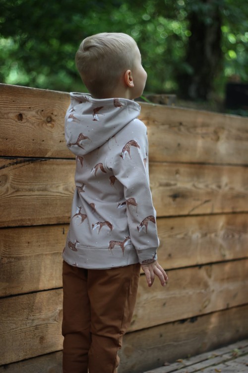 BLUZA Z PRZEDŁUŻANYM TYŁEM SARENKI HANDMADE BOMBEL BE